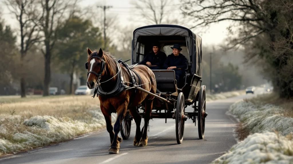 Illustration for: Amish families ask Supreme Court to revisit New York school vaccine law