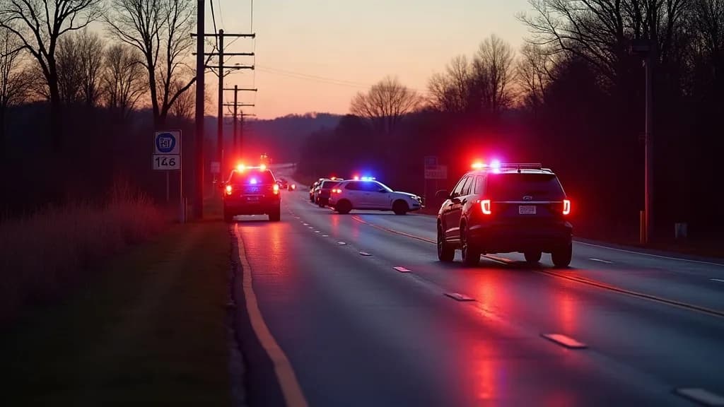 Editorial illustration for: Pedestrian dies after SUV crash on Route 126 in Champion